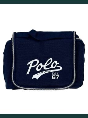 Polo by Ralph Lauren Navy and White Travel Toiletry Kit